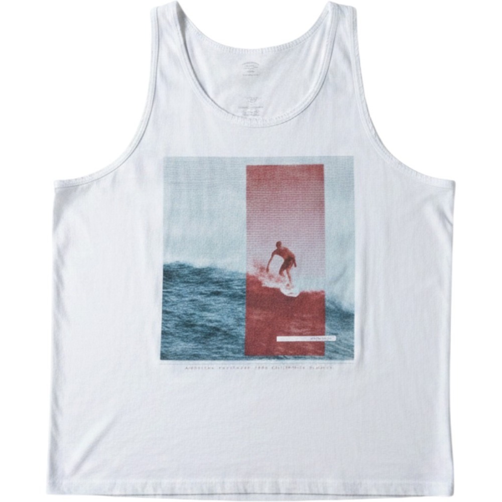 Old Navy Women's Relaxed Tank Top XL White Venice Beach Surfer Sleeveless